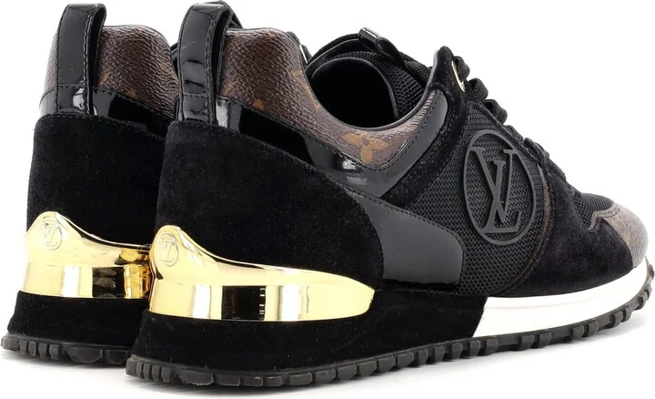 Louis Vuitton Women's Run Away Sneakers Mesh with Monogram Canvas and Suede - Image 3