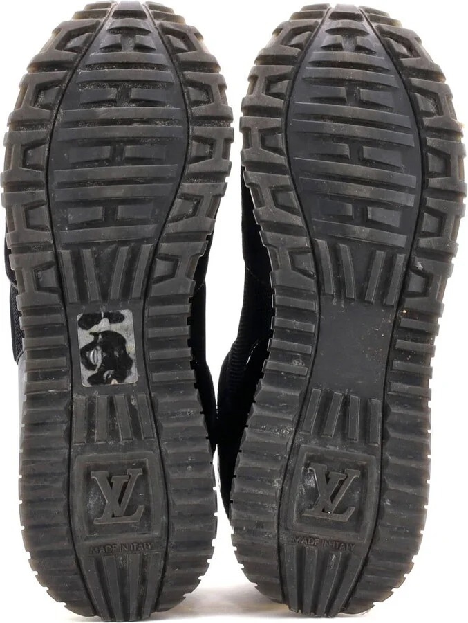 Louis Vuitton Women's Run Away Sneakers Mesh with Monogram Canvas and Suede - Image 4