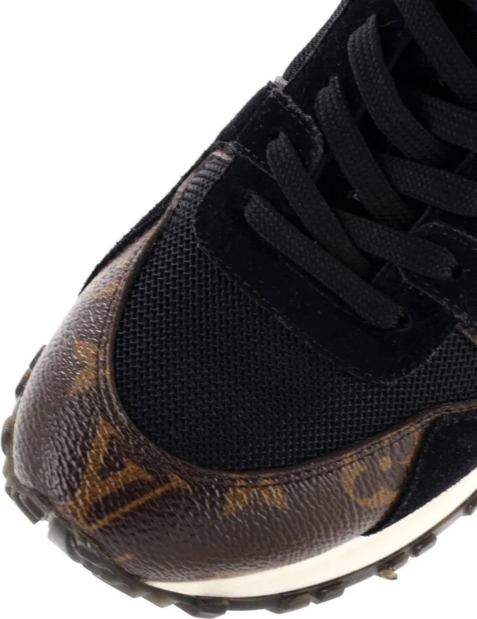 Louis Vuitton Women's Run Away Sneakers Mesh with Monogram Canvas and Suede - Image 5