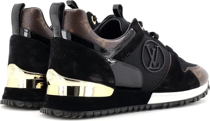 Louis Vuitton Women's Run Away Sneakers Mesh with Monogram Canvas and Suede - Image 3