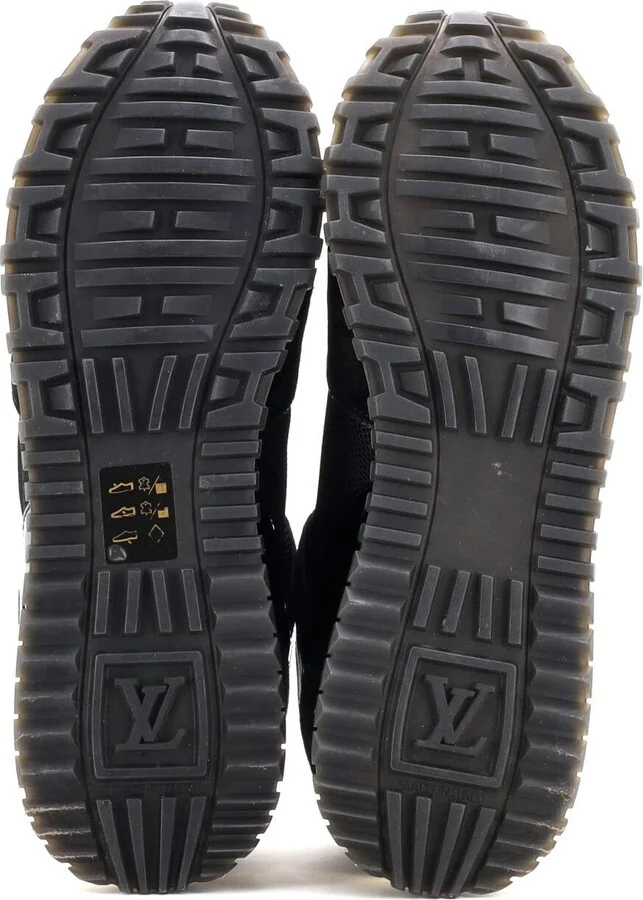 Louis Vuitton Women's Run Away Sneakers Mesh with Monogram Canvas and Suede - Image 4