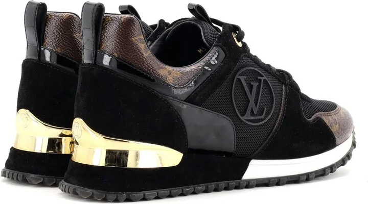 Louis Vuitton Women's Run Away Sneakers Mesh with Monogram Canvas and Suede - Image 3
