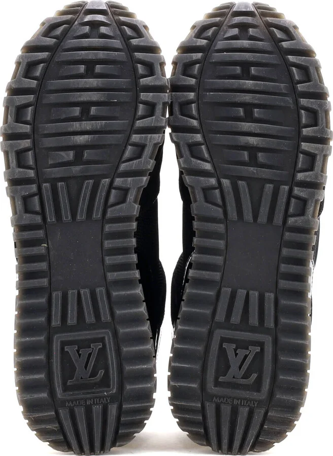 Louis Vuitton Women's Run Away Sneakers Mesh with Monogram Canvas and Suede - Image 4