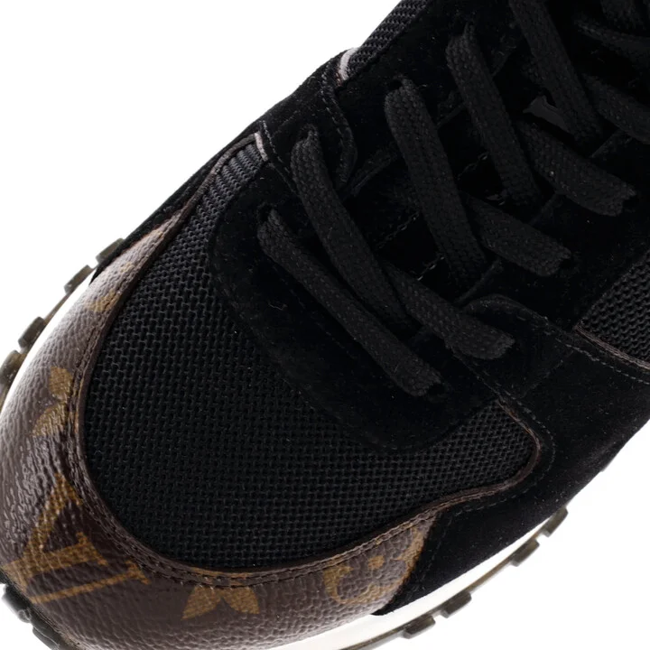 Louis Vuitton Women's Run Away Sneakers Mesh with Monogram Canvas and Suede - Image 5