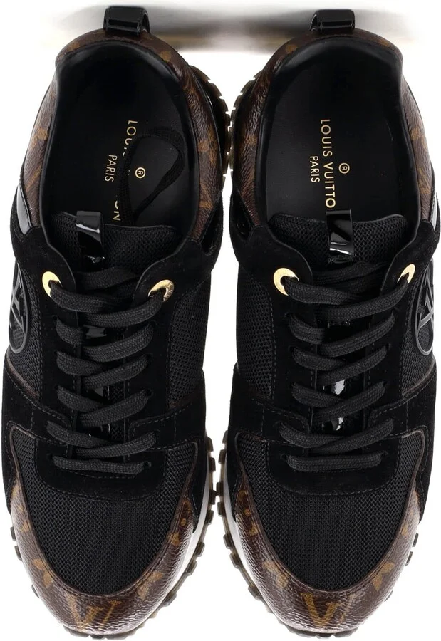 Louis Vuitton Women's Run Away Sneakers Mesh with Monogram Canvas and Suede - Image 2