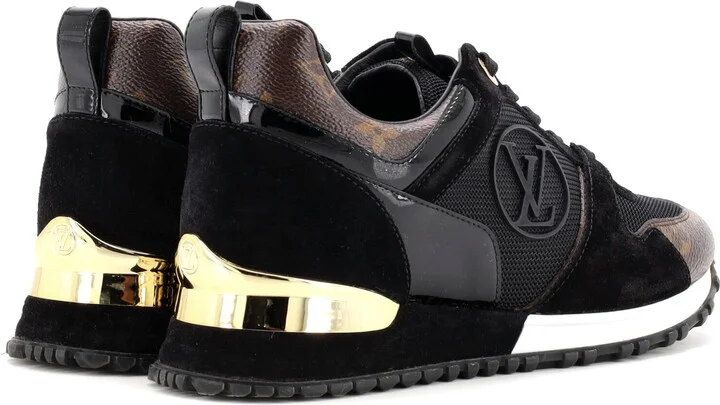 Louis Vuitton Women's Run Away Sneakers Mesh with Monogram Canvas and Suede - Image 3