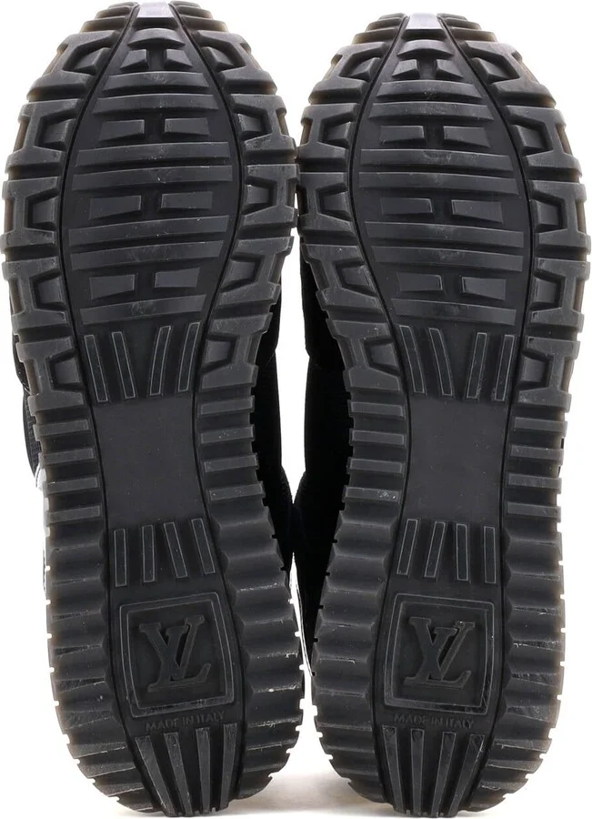 Louis Vuitton Women's Run Away Sneakers Mesh with Monogram Canvas and Suede - Image 4