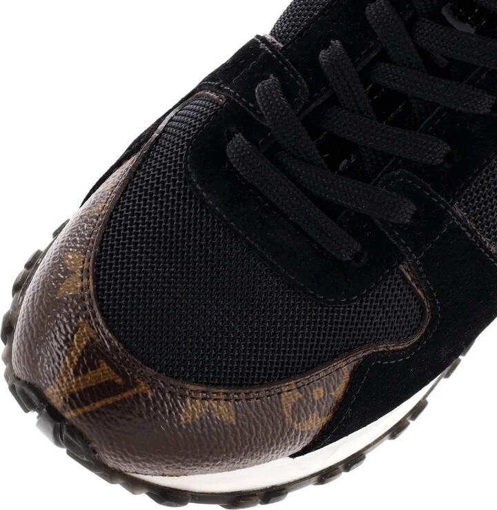 Louis Vuitton Women's Run Away Sneakers Mesh with Monogram Canvas and Suede - Image 5