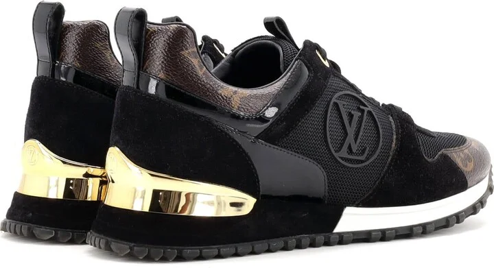 Louis Vuitton Women's Run Away Sneakers Mesh with Monogram Canvas and Suede - Image 3