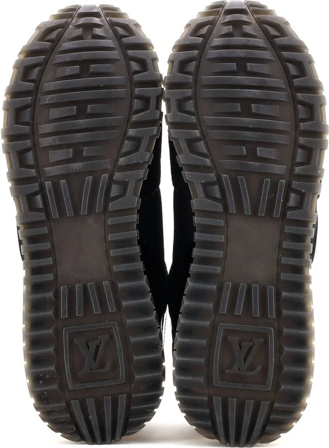 Louis Vuitton Women's Run Away Sneakers Mesh with Monogram Canvas and Suede - Image 4