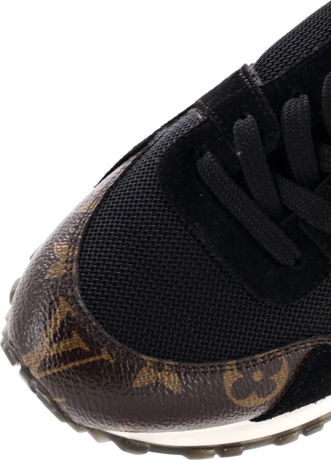 Louis Vuitton Women's Run Away Sneakers Mesh with Monogram Canvas and Suede - Image 5