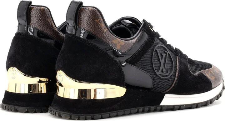 Louis Vuitton Women's Run Away Sneakers Mesh with Monogram Canvas and Suede - Image 3