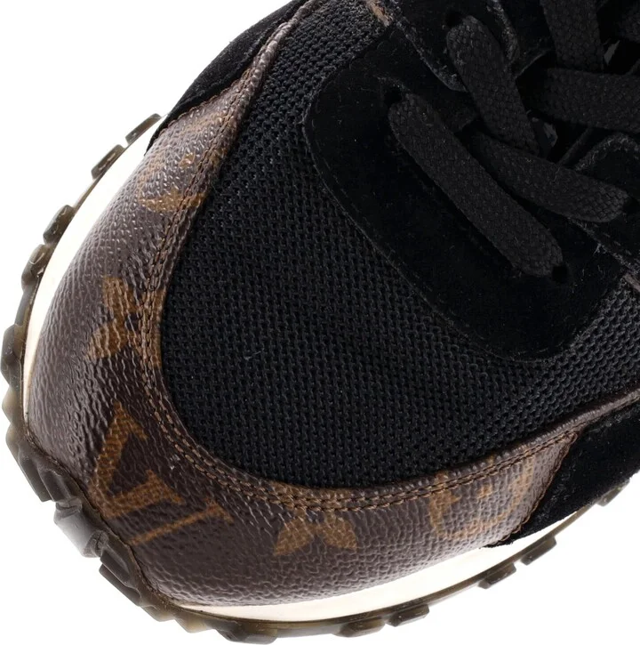 Louis Vuitton Women's Run Away Sneakers Mesh with Monogram Canvas and Suede - Image 5
