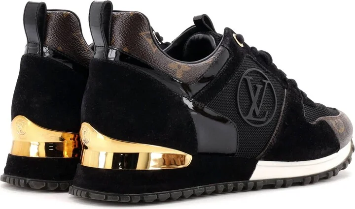 Louis Vuitton Women's Run Away Sneakers Mesh with Monogram Canvas and Suede - Image 3