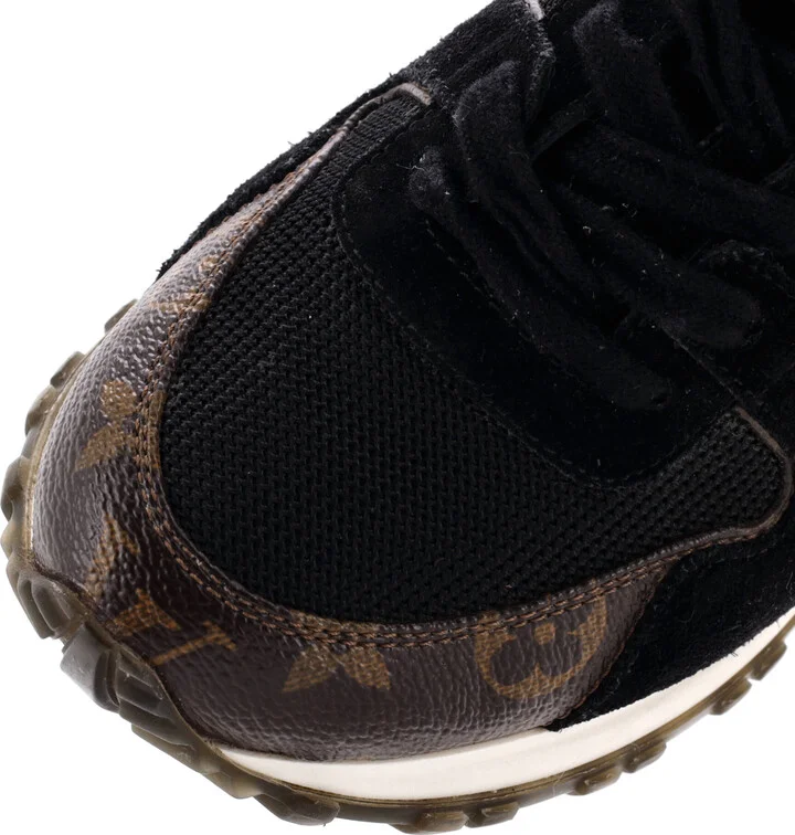Louis Vuitton Women's Run Away Sneakers Mesh with Monogram Canvas and Suede - Image 5