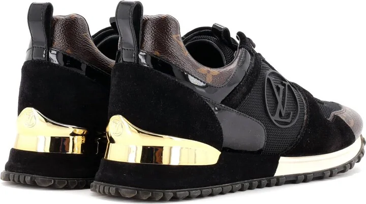 Louis Vuitton Women's Run Away Sneakers Mesh with Monogram Canvas and Suede - Image 3