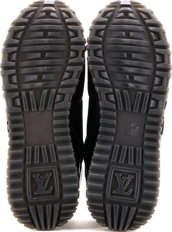 Louis Vuitton Women's Run Away Sneakers Mesh with Monogram Canvas and Suede - Image 4