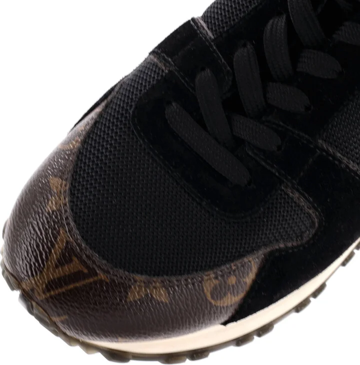 Louis Vuitton Women's Run Away Sneakers Mesh with Monogram Canvas and Suede - Image 5