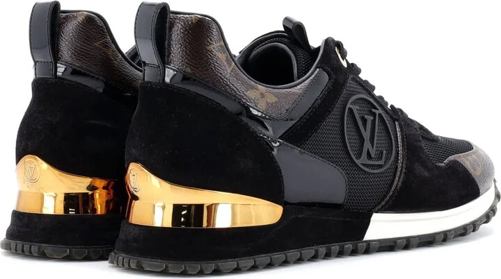 Louis Vuitton Women's Run Away Sneakers Mesh with Monogram Canvas and Suede - Image 3