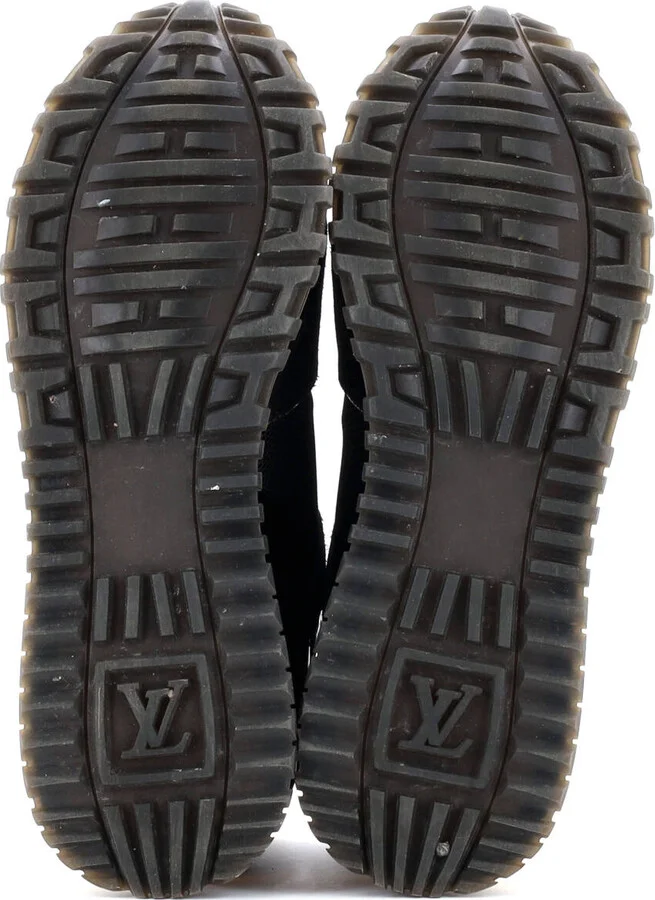Louis Vuitton Women's Run Away Sneakers Mesh with Monogram Canvas and Suede - Image 4