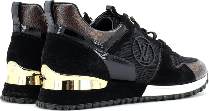 Louis Vuitton Women's Run Away Sneakers Mesh with Monogram Canvas and Suede - Image 3