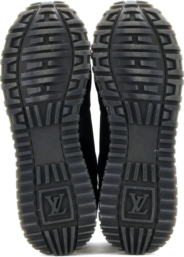 Louis Vuitton Women's Run Away Sneakers Mesh with Monogram Canvas and Suede - Image 4