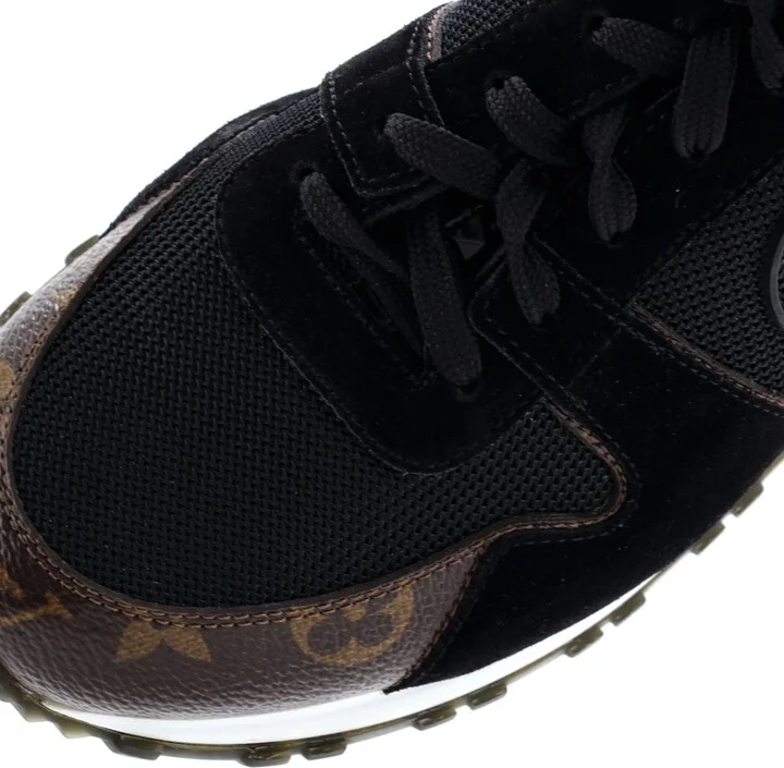 Louis Vuitton Women's Run Away Sneakers Mesh with Monogram Canvas and Suede - Image 5
