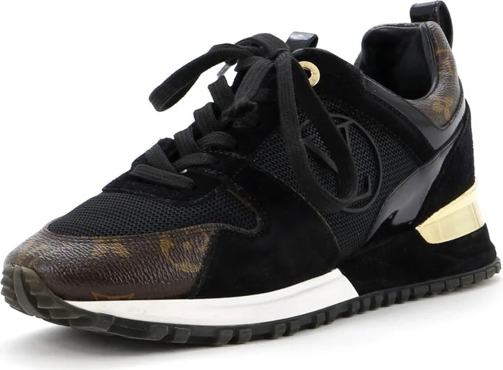 Louis Vuitton Women's Run Away Sneakers Mesh with Monogram Canvas and Suede
