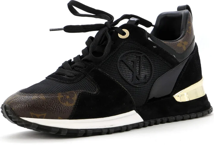 Louis Vuitton Women's Run Away Sneakers Mesh with Monogram Canvas and Suede