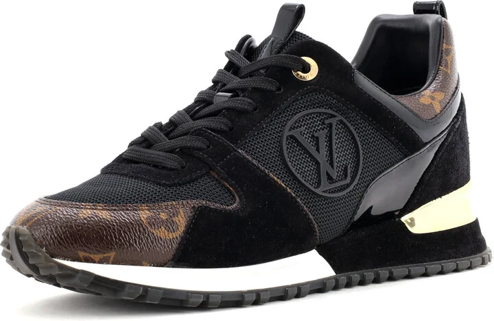 Louis Vuitton Women's Run Away Sneakers Mesh with Monogram Canvas and Suede