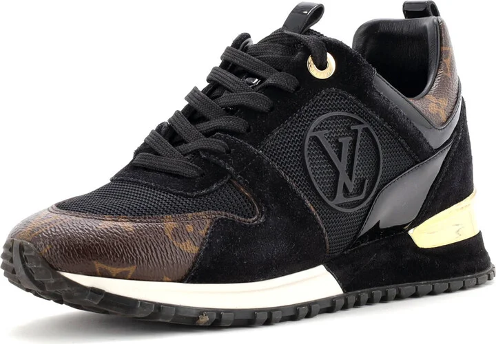 Louis Vuitton Women's Run Away Sneakers Mesh with Monogram Canvas and Suede