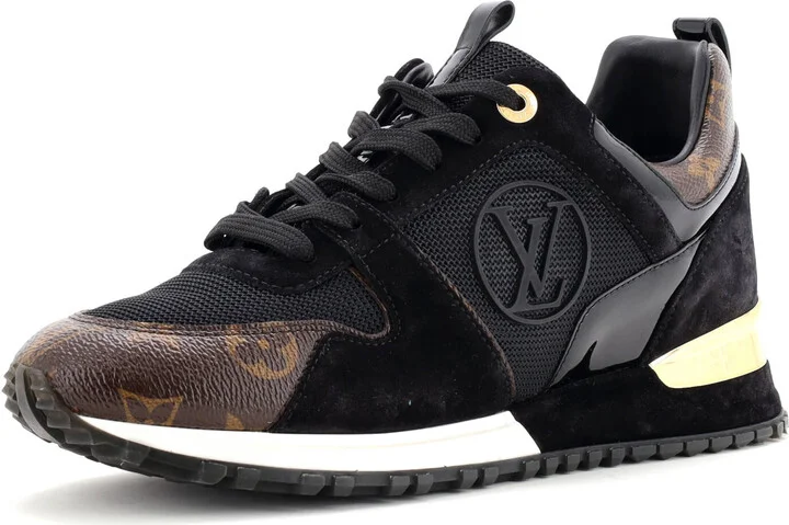 Louis Vuitton Women's Run Away Sneakers Mesh with Monogram Canvas and Suede