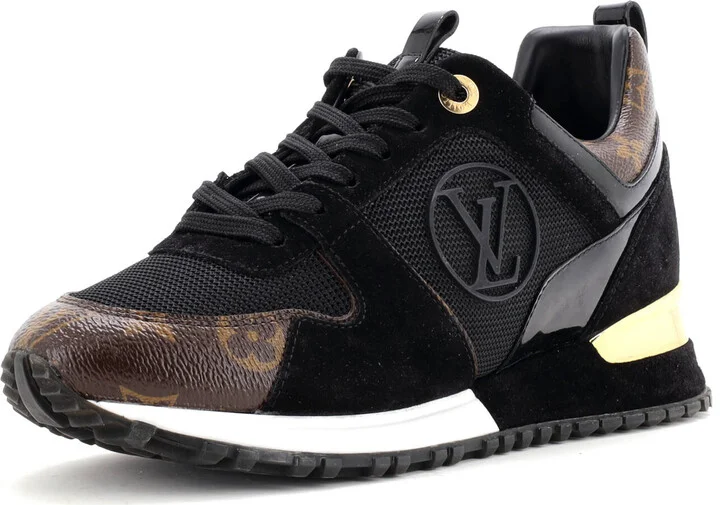 Louis Vuitton Women's Run Away Sneakers Mesh with Monogram Canvas and Suede