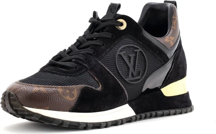 Louis Vuitton Women's Run Away Sneakers Mesh with Monogram Canvas and Suede