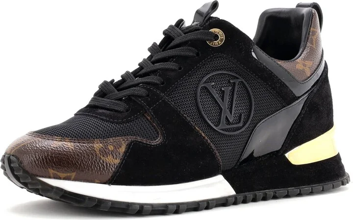Louis Vuitton Women's Run Away Sneakers Mesh with Monogram Canvas and Suede