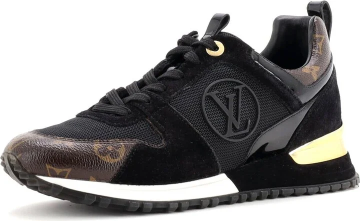 Louis Vuitton Women's Run Away Sneakers Mesh with Monogram Canvas and Suede