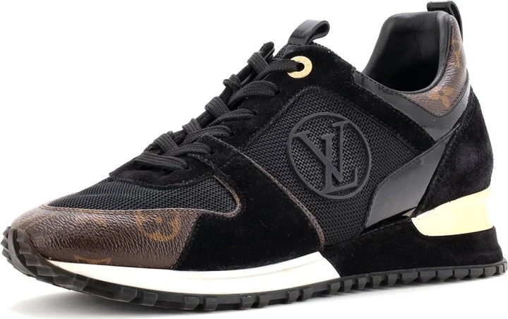 Louis Vuitton Women's Run Away Sneakers Mesh with Monogram Canvas and Suede