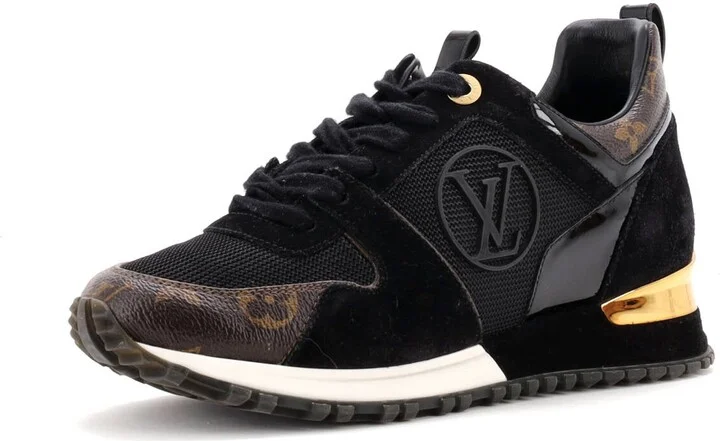 Louis Vuitton Women's Run Away Sneakers Mesh with Monogram Canvas and Suede