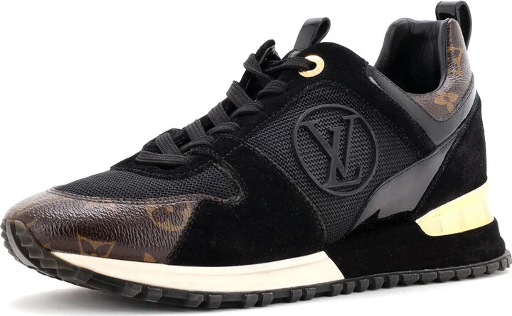 Louis Vuitton Women's Run Away Sneakers Mesh with Monogram Canvas and Suede