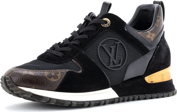 Louis Vuitton Women's Run Away Sneakers Mesh with Monogram Canvas and Suede