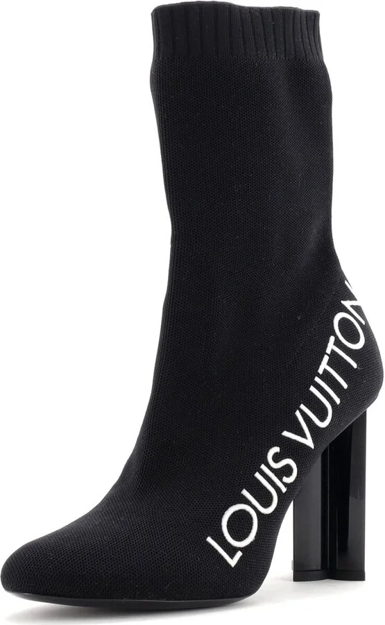 Louis Vuitton Women's Silhouette Ankle Boots Stretch Fabric