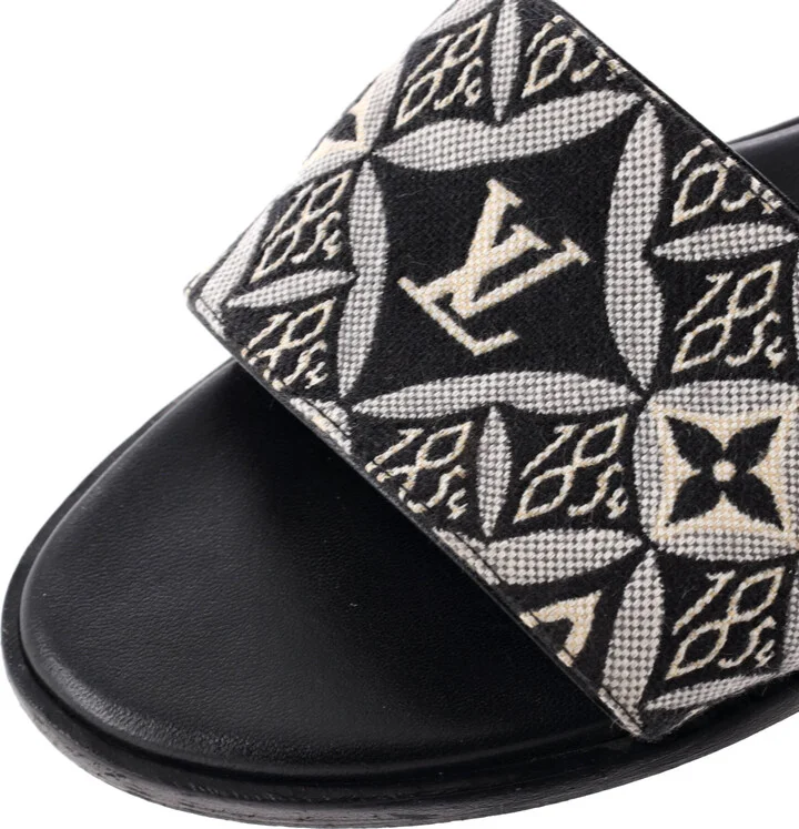 Louis Vuitton Women's Slide Sandals Limited Edition Since 1854 Monogram Jacquard - Image 5