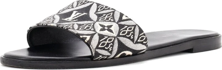 Louis Vuitton Women's Slide Sandals Limited Edition Since 1854 Monogram Jacquard