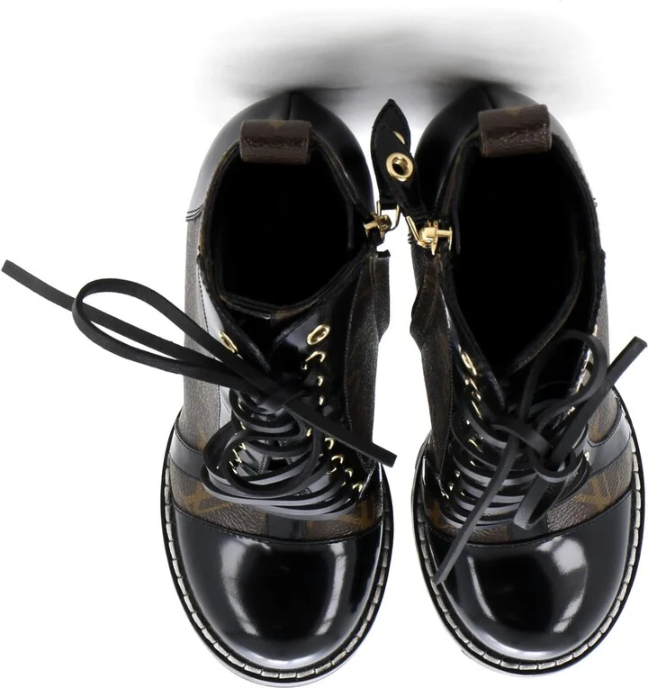 Louis Vuitton Women's Star Trail Ankle Boots Monogram Canvas with Patent - Image 2