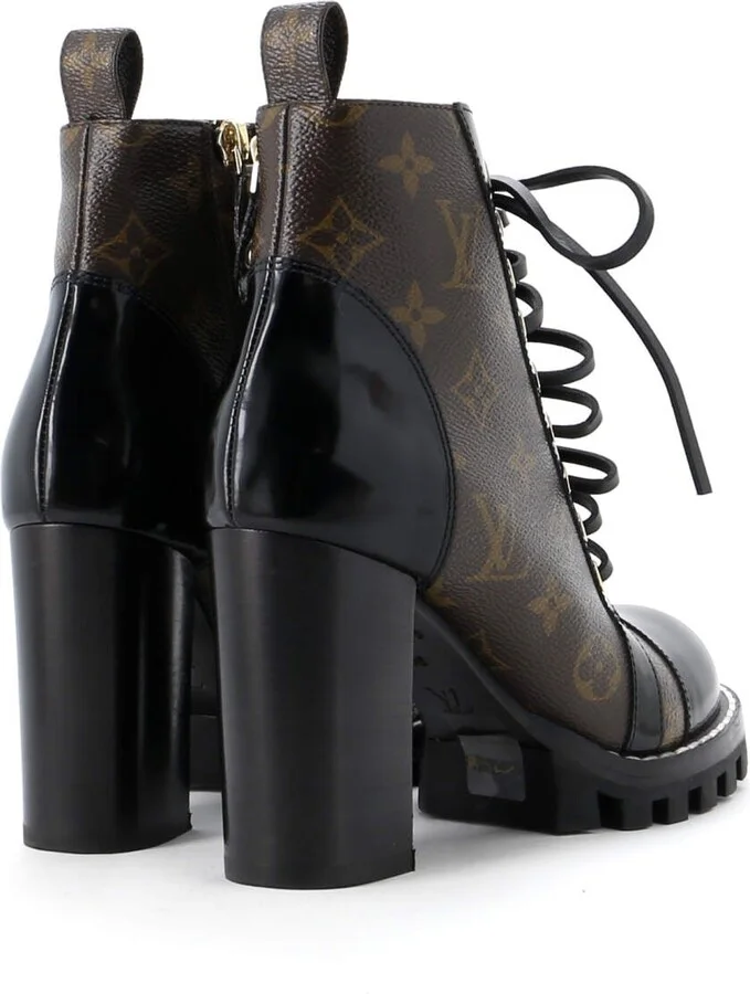 Louis Vuitton Women's Star Trail Ankle Boots Monogram Canvas with Patent - Image 3