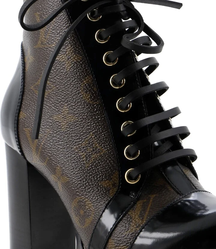 Louis Vuitton Women's Star Trail Ankle Boots Monogram Canvas with Patent - Image 5