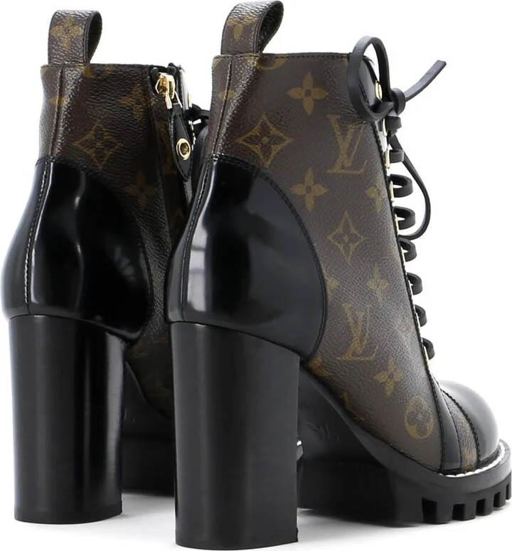 Louis Vuitton Women's Star Trail Ankle Boots Monogram Canvas with Patent - Image 3