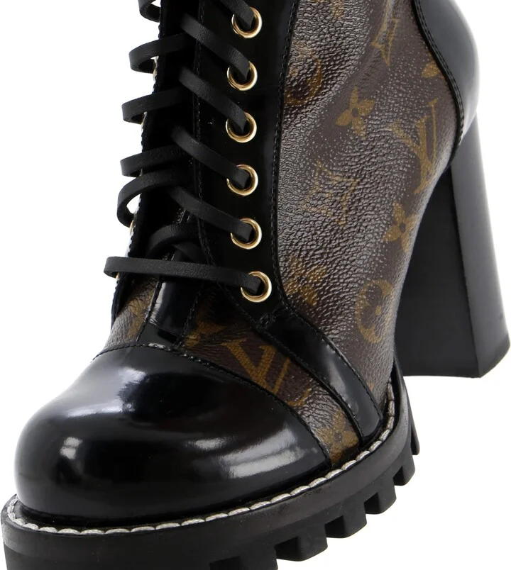 Louis Vuitton Women's Star Trail Ankle Boots Monogram Canvas with Patent - Image 5
