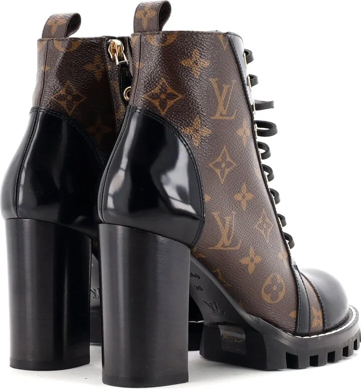 Louis Vuitton Women's Star Trail Ankle Boots Monogram Canvas with Patent - Image 3