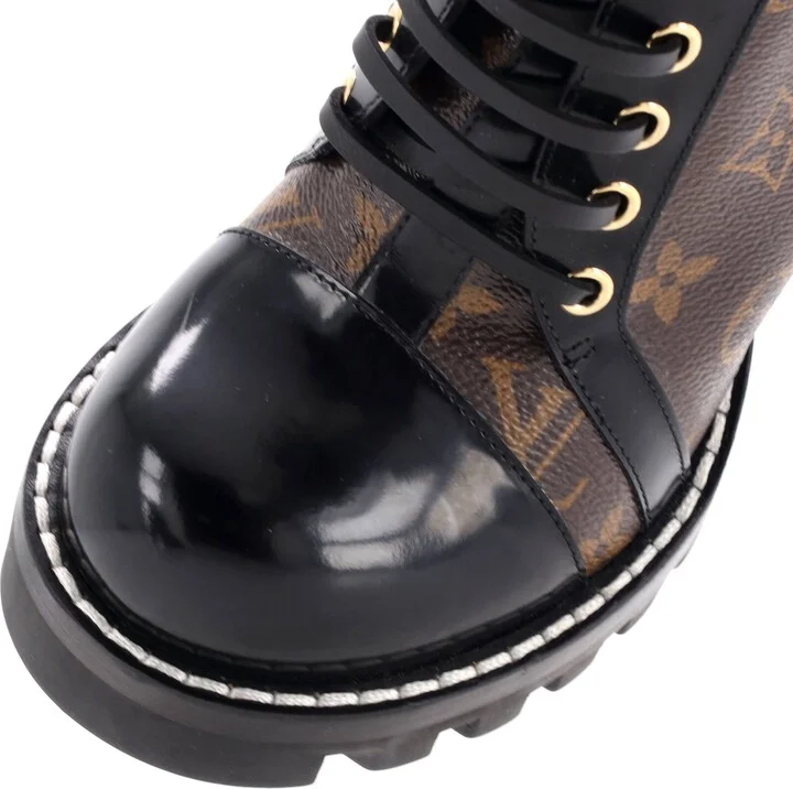 Louis Vuitton Women's Star Trail Ankle Boots Monogram Canvas with Patent - Image 5